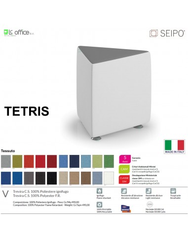 TETRIS TE0002 Elemento centrale tre vie basso SEIPO Tessuto V