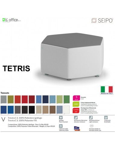 TETRIS TE0014 Elemento centrale 6 vie BASSO SEIPO Tessuto V