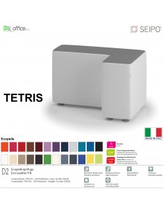 TETRIS TE0009 Elemento singolo 75*50 Angolo retto sx SEIPO Ecopelle D2