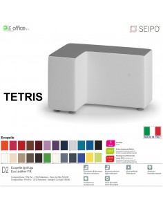 TETRIS TE0008 Elemento singolo 75*50 Angolo retto Dx SEIPO Ecopelle D2