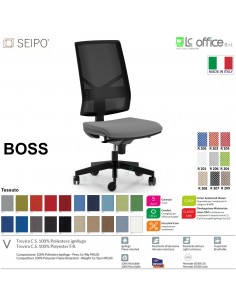 BOSS BS0029 poltrona direzionale schienale rete movimenti R4 tessuto V SEIPO