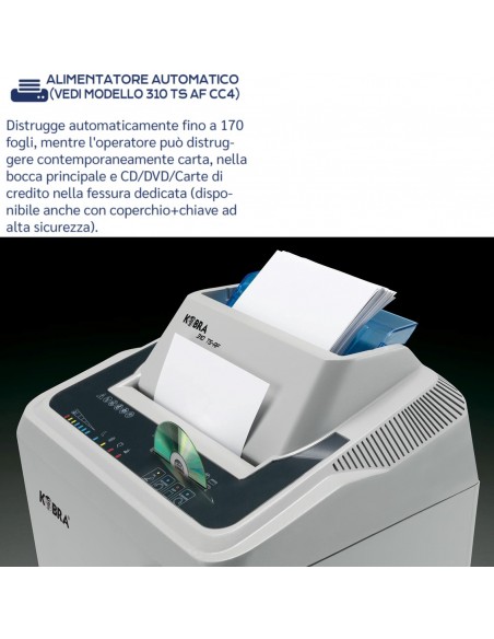 Distruggi Documenti Kobra 310 TS CC4 AF - 99.875 alimentatore automatico