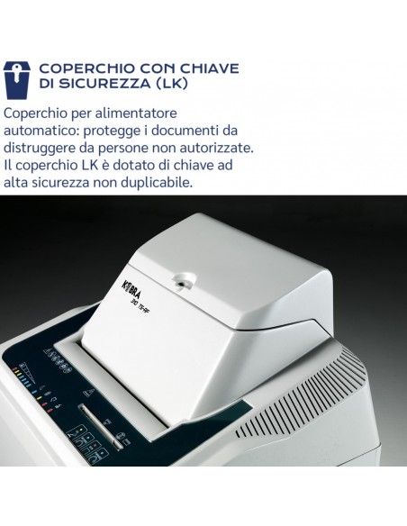 Distruggi Documenti Distruggi Documenti HS 6 CD AF LK coperchio con chiave di sicurezza