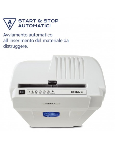 Distruggi Documenti Kobra C1 - 99.320 start  e stop automatici