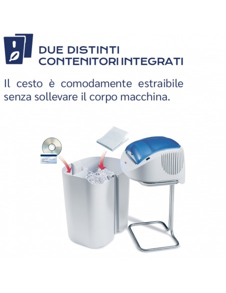 Distruggi Documenti Kobra + 3 CC4 - 99.110 due distinti contenitori