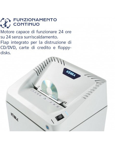 Distruggi Documenti Kobra 240.1 C4 - 99.912 funzionamento continuo