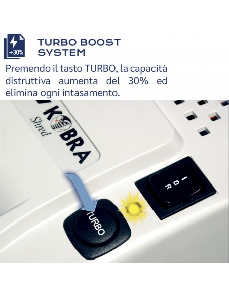 Distruggi Documenti Kobra 240 C4 Turbo - 99.741 turbo boost system