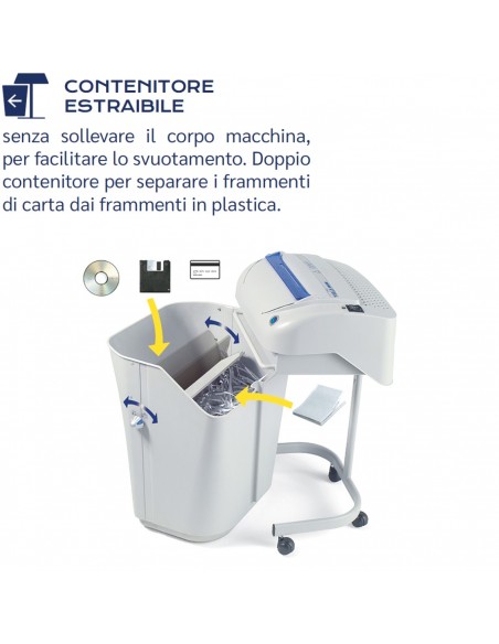 Distruggi Documenti Kobra 240 C4 Turbo - 99.741 contenitore estaibile