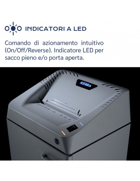 Distruggi Documenti Kobra 260.1 HS 6 - 99.921 indicatori a led