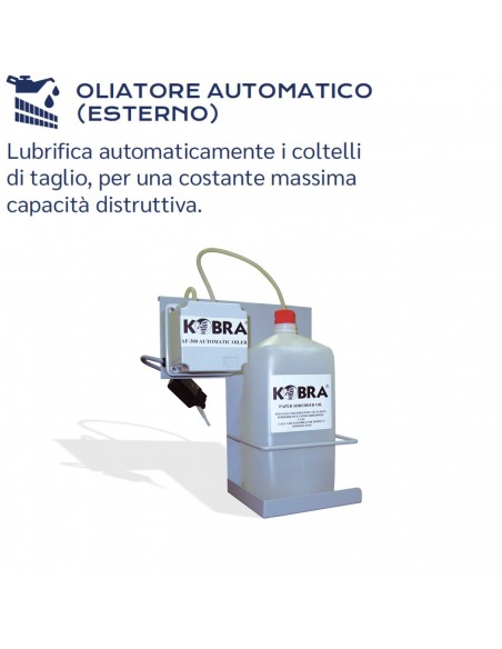 Distruggi Documenti Kobra 300 CC2 AOE - 99.654 oliatore automatico