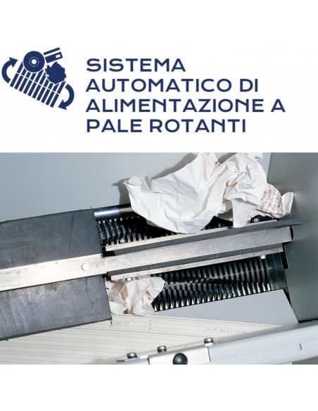 Distruggi Documenti Kobra 400 WB - 99.620 sistema automatico di autoalimentazione