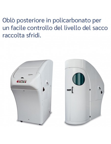 Distruggi Documenti Kobra Cyclone - 99.100 oblò posteriore