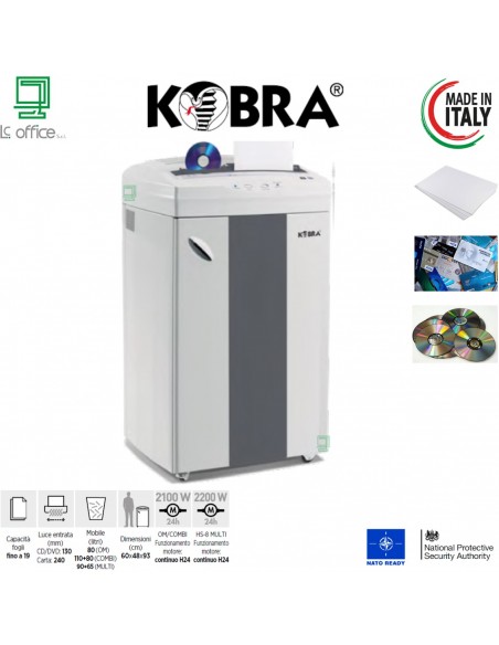 Distruggi Documenti Kobra HS-8 MULTI - 99.604