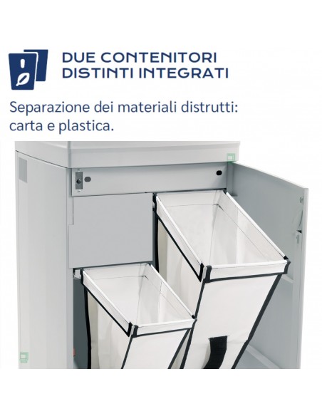 Distruggi Documenti Kobra HS-8 MULTI - 99.604 due contenitori