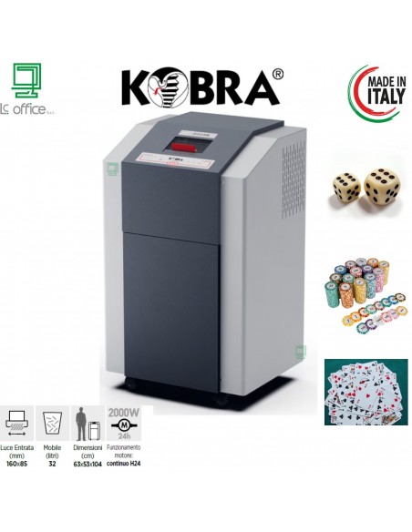 DISTRUTTORE DEL MATERIALE DA GIOCO DA CASINÒ Kobra Gambler - 99.956