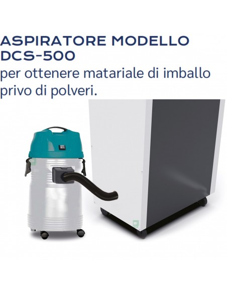 MACCHINA ECOLOGICA PER IL RICICLO DEL CARTONE Kobra FLEXPACK +Aspiratore DCS-500 - 99.947 aspiratore