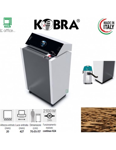 MACCHINA ECOLOGICA PER IL RICICLO DEL CARTONE Kobra FLEXPACK - 99.947+Aspiratore DCS-500