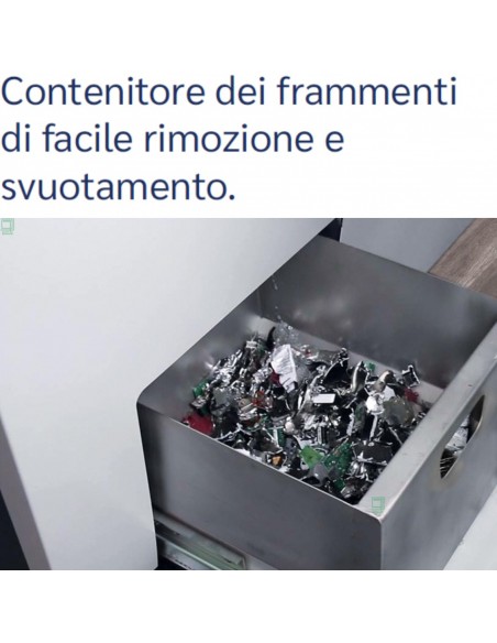 Distruggi Documenti Kobra HDD LMS - 99.945 + Log Management System contenitore facile da rimuovere