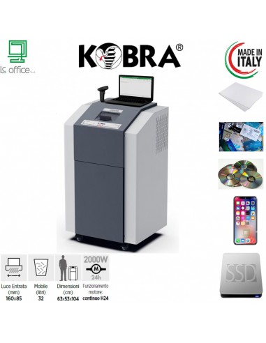 Distruggi Documenti Kobra DIGITAL-PRO LMS- 99.955 con Log Management System