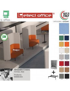 BERIRAMA poltrona schienale braccioli corti Pareti laterali e posteriori