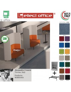 BERIRAMA poltrona schienale braccioli corti Pareti laterali e posteriori