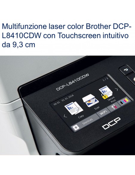 Multifunzione Brother DCP-L8410CDW con Touchscreen