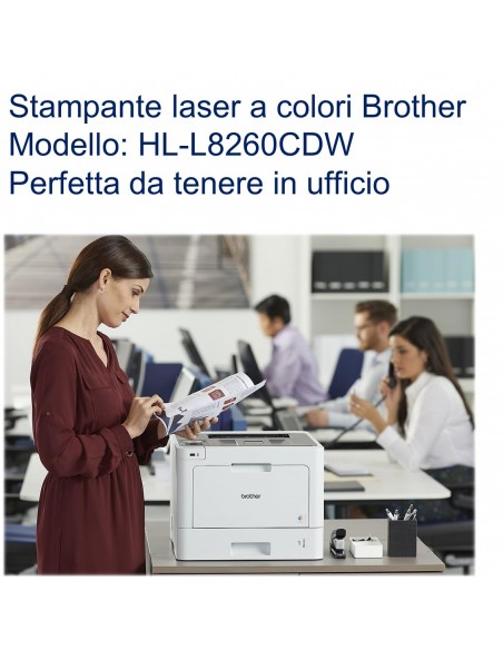 Stampante Laser a colore Brother HL-L8260CDW perfetta da tenere in ufficio