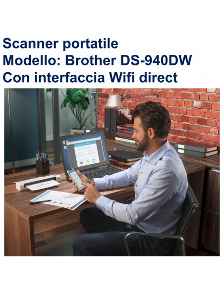 Brother DS-940DW scanner portatile con interfaccia Wifi direct