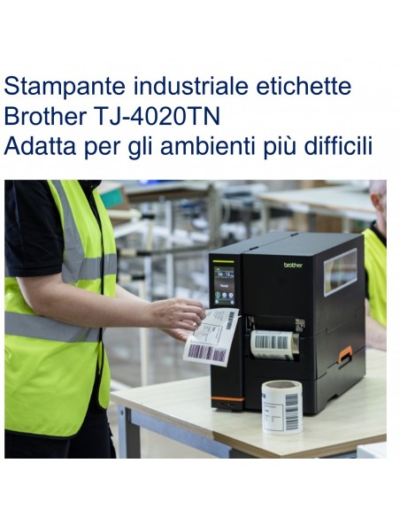 Stampante etichette Brother TJ-4020TN adatta agli ambienti più difficili