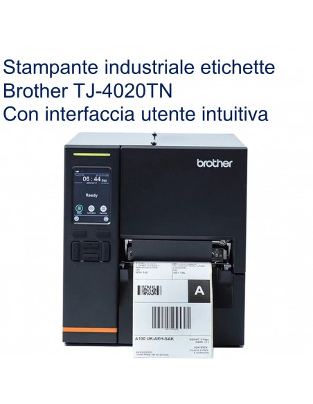 Stampante etichette Brother TJ-4020TN con interfaccia utente intuitiva