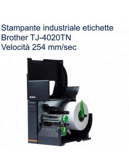 Stampante etichette Brother TJ-4020TN con 254 mm/sec di velocità