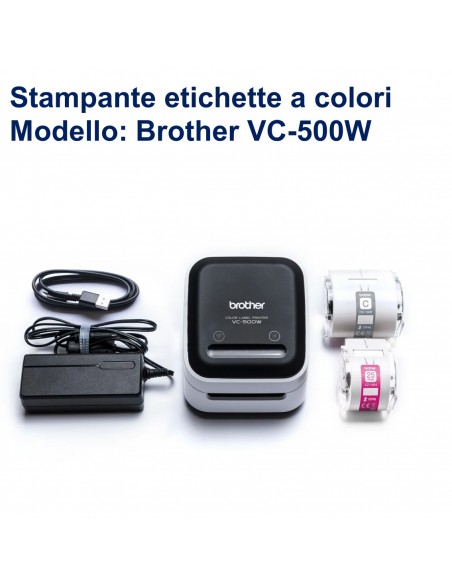 Stampante etichette a colori Brother VC-500W