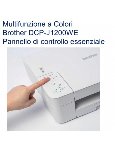 Brother DCP-J1200WE Multifunzione a Colori con pannello di controllo essenziale