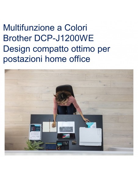 Brother DCP-J1200WE Multifunzione a Colori design ottimo per home office