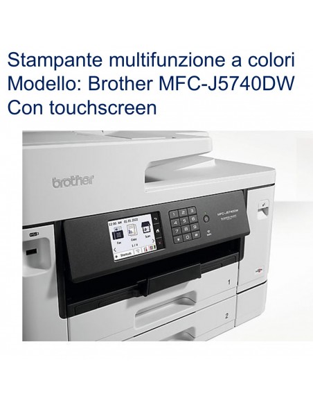 Brother MFC-J5740DW Stampante multifunzione inkjet wireless con touchscreen