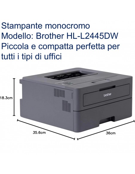 Brother HL-L2445DW Stampante Laser Wifi mono - HLL2445DWRE1