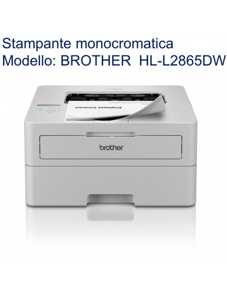 STAMPANTE BROTHER LASER HL-L2865DW A4 DUPLEX LAN WiFi USB2.0