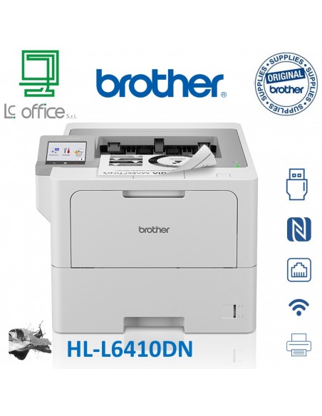 STAMPANTE BROTHER LASER HL-L6410DN A4 duplex Wi.Fi LAN NFC Mono