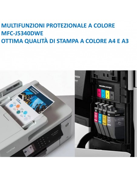 BROTHER INK MFC-J5340DWE A3  Inchiostro