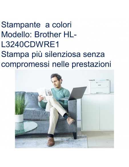 STAMPANTE BROTHER LASER LED COLORI HL-L3240CDW DUPLEX LAN WiFi USB2.0