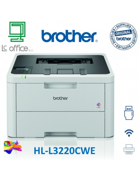 STAMPANTE BROTHER LASER LED COLORI HL-L3220CW WiFi USB2.0