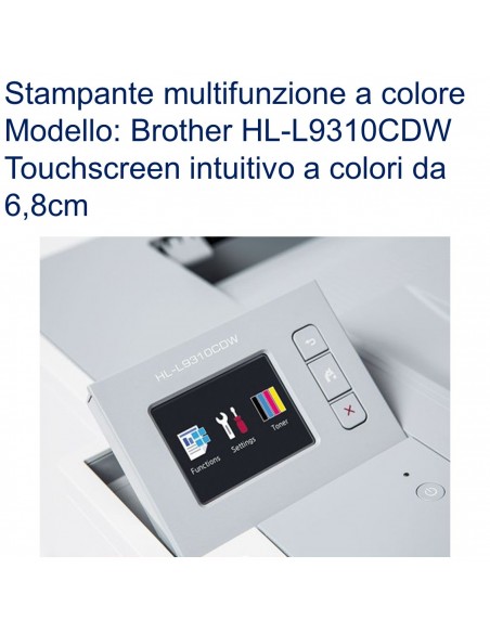 STAMPANTE BROTHER LASER HL-L9310CDW  DUPLEX Display 6.8cm