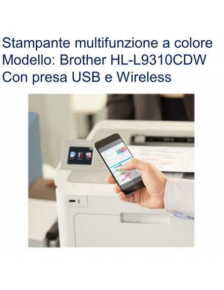 STAMPANTE BROTHER LASER HL-L9310CDW   LAN WiFi USB2.0