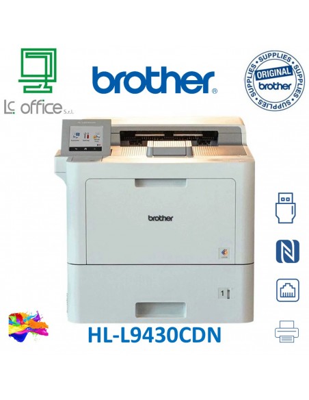 STAMPANTE BROTHER LASER HL-L9430CDN A4 40PPM Display 3.5"