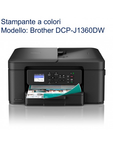 BROTHER DCPJ1360DWRE1
MULTIFUNZIONE BROTHER DCPJ1360DW USB WiFi