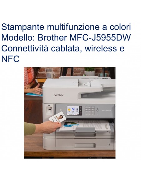 BROTHER MFCJ5955DWRE1 MULTIFUNZIONE BROTHER INK MFC-J5955DW  Single Pass LAN USB2.0 WiFi