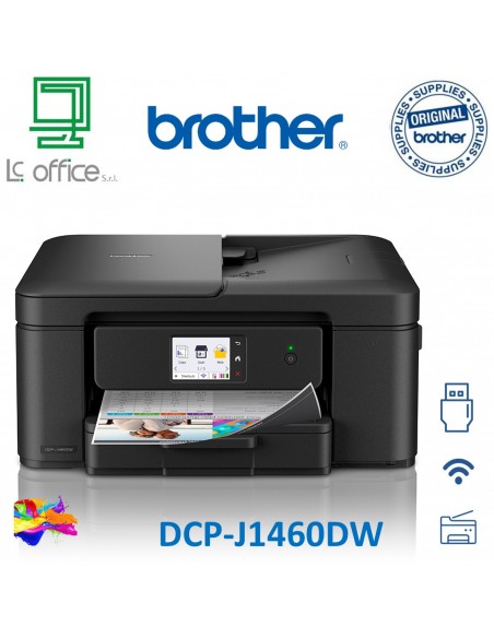 MULTIFUNZIONE BROTHER DCPJ1460DW A4 16ipm 1x150 ADF F/R USB WiFi