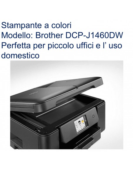 MULTIFUNZIONE BROTHER DCPJ1460DW A4 16ipm 1x150 ADF F/R USB WiFi perfetta per l' uso domestico