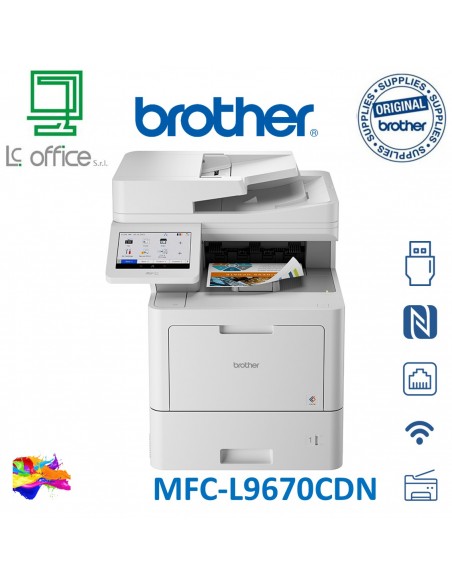 MULTIFUNZIONE BROTHER LASER MFC-L9670CDN A4 40PPM Display 7"
