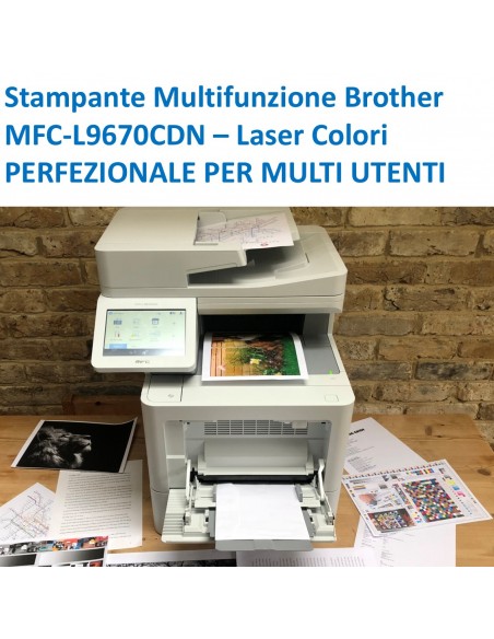 MULTIFUNZIONE BROTHER LASER MFC-L9670CDN A4 40PPM Display 7" colori